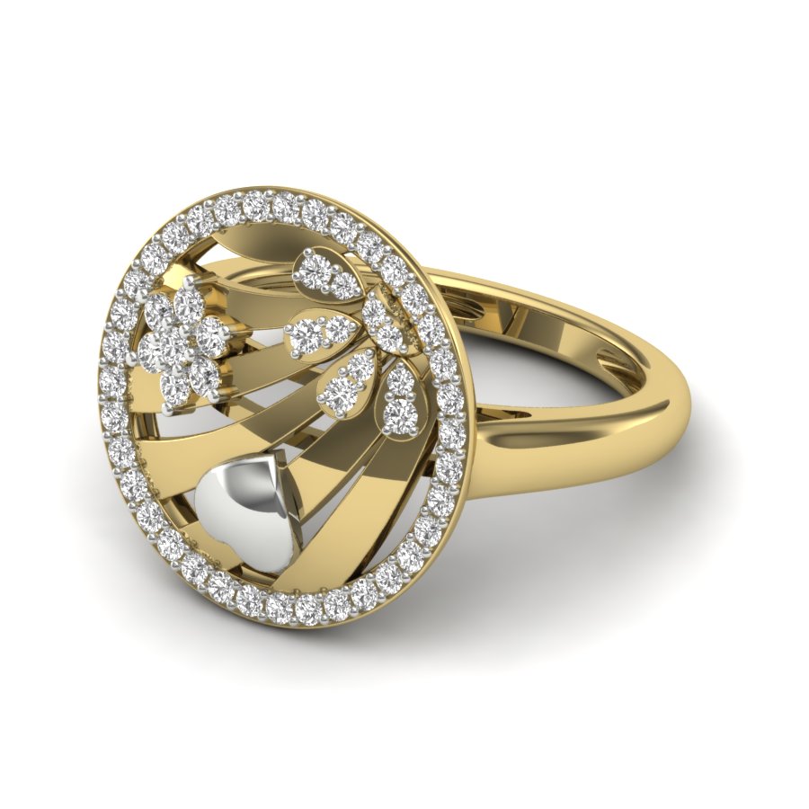 Yellow Gold Plated Sterling Silver Ring