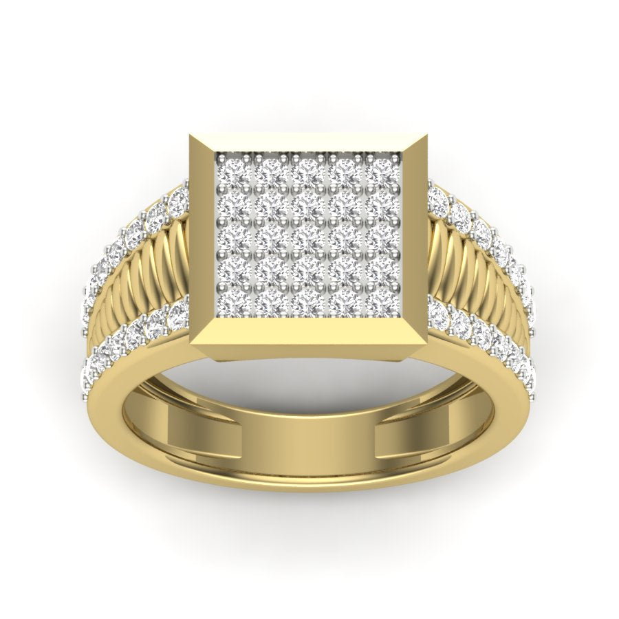 Yellow Gold Plated Sterling Silver Ring