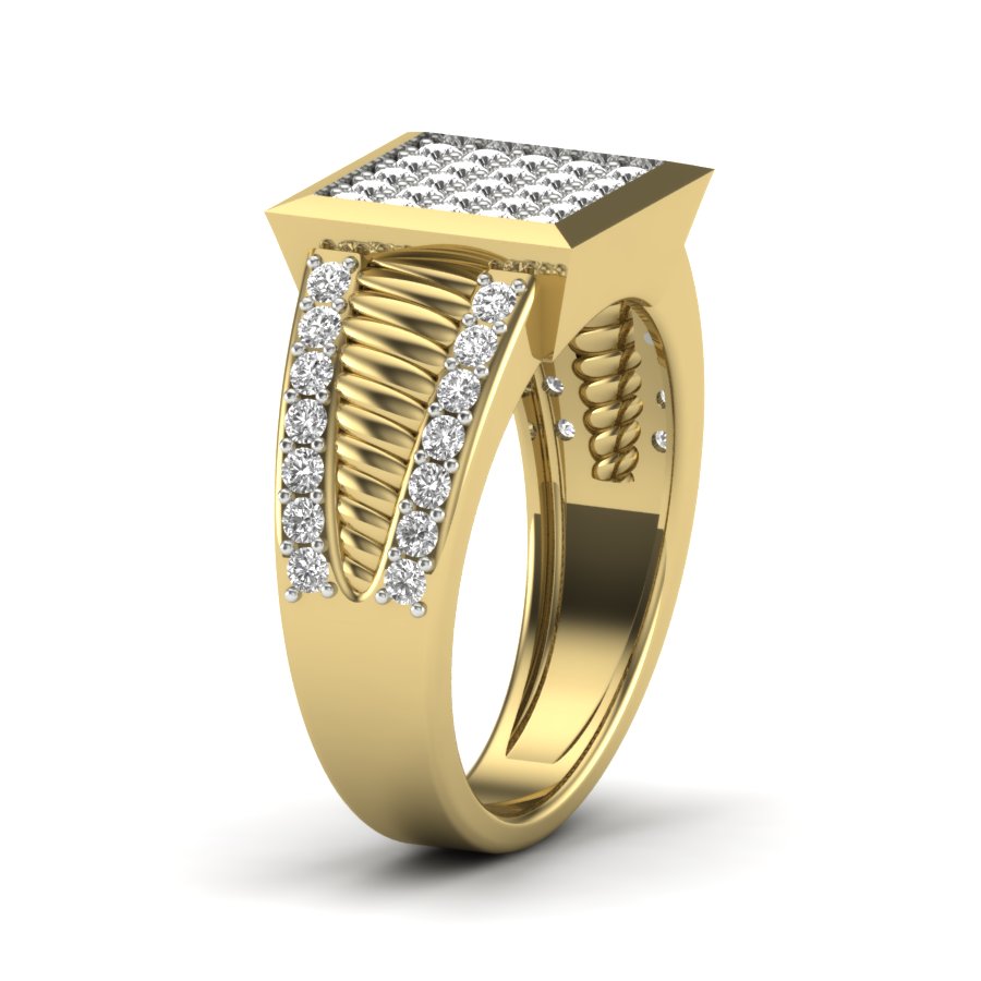 Yellow Gold Plated Sterling Silver Ring