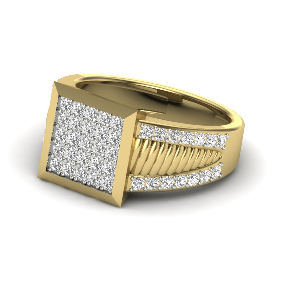 Yellow Gold Plated Sterling Silver Ring