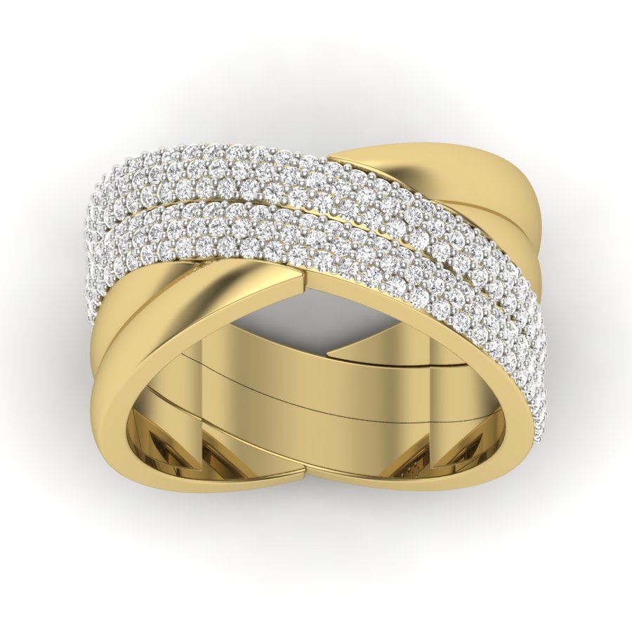 Yellow Gold Plated Sterling Silver Ring