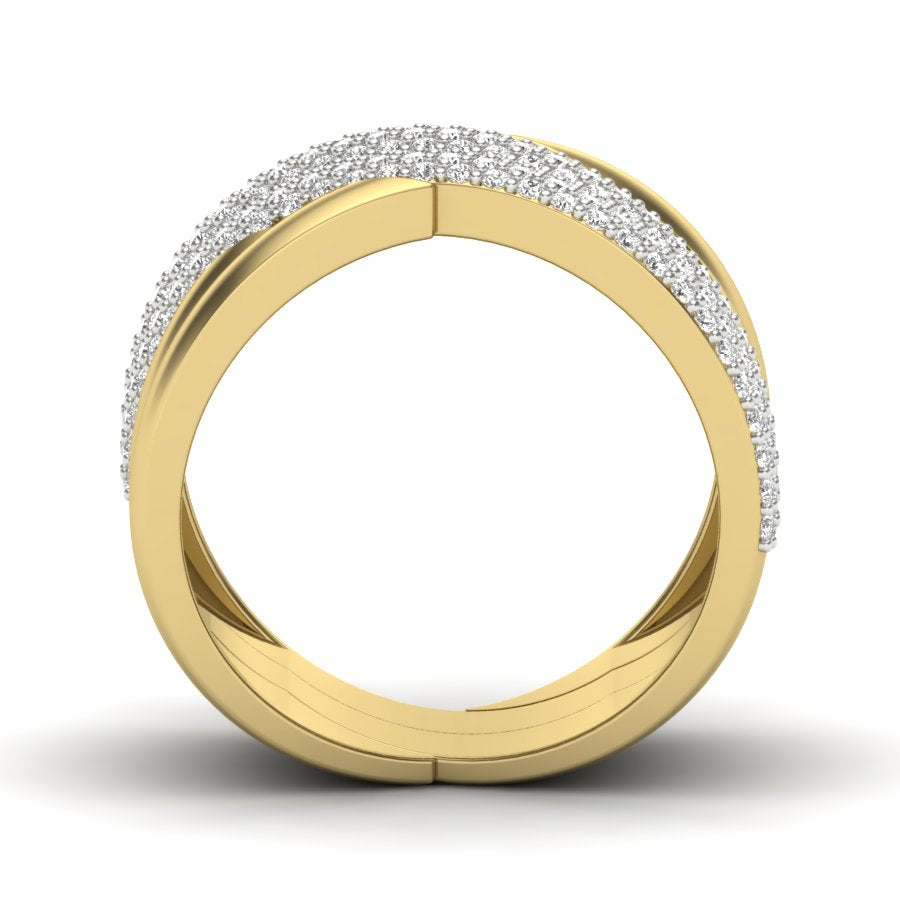 Yellow Gold Plated Sterling Silver Ring