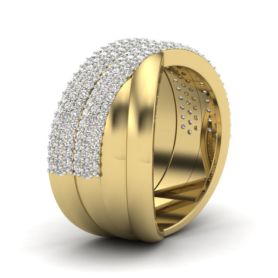 Yellow Gold Plated Sterling Silver Ring