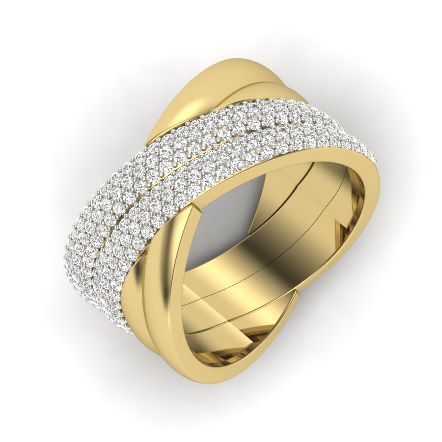 Yellow Gold Plated Sterling Silver Ring