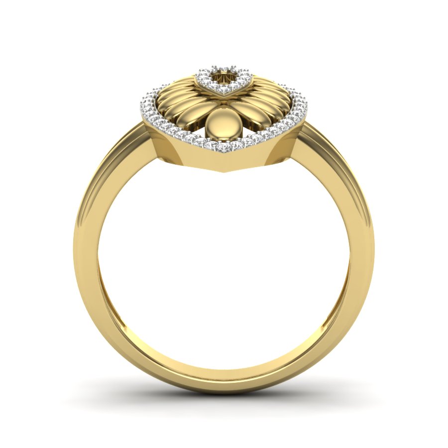 Yellow Gold Plated Sterling Silver Ring