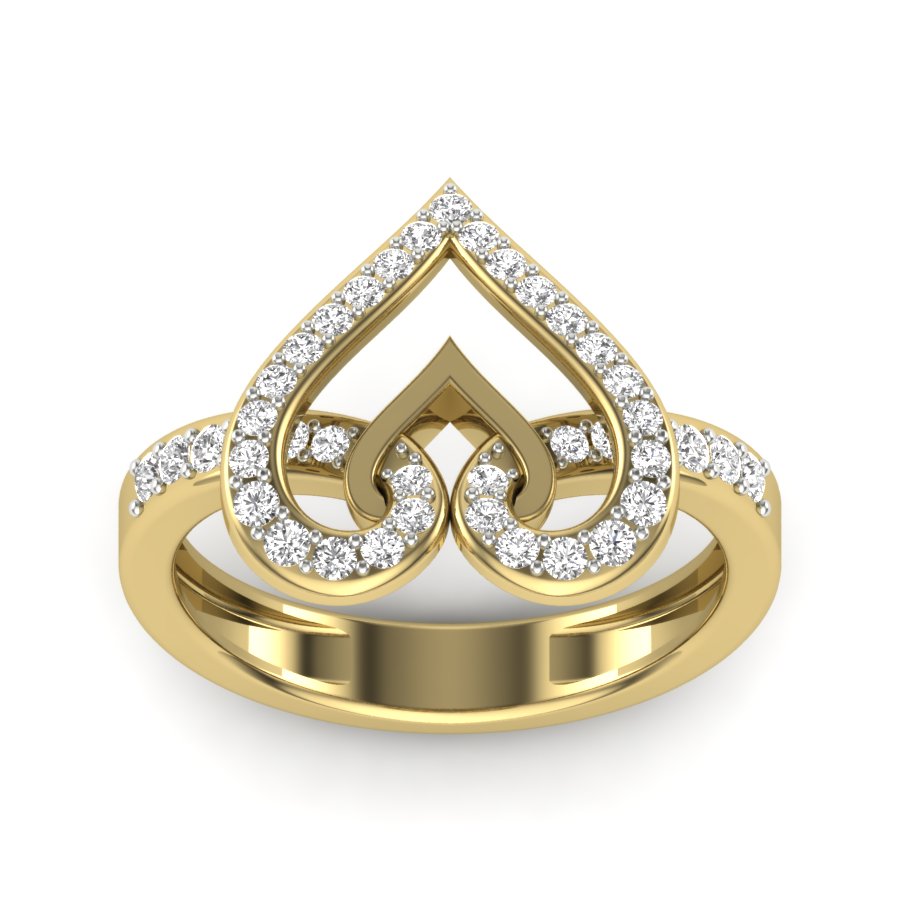 Yellow Gold Plated Sterling Silver Ring