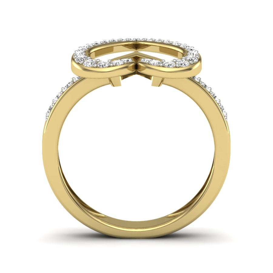 Yellow Gold Plated Sterling Silver Ring