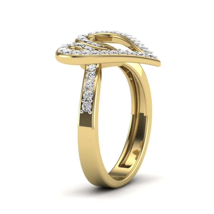 Yellow Gold Plated Sterling Silver Ring