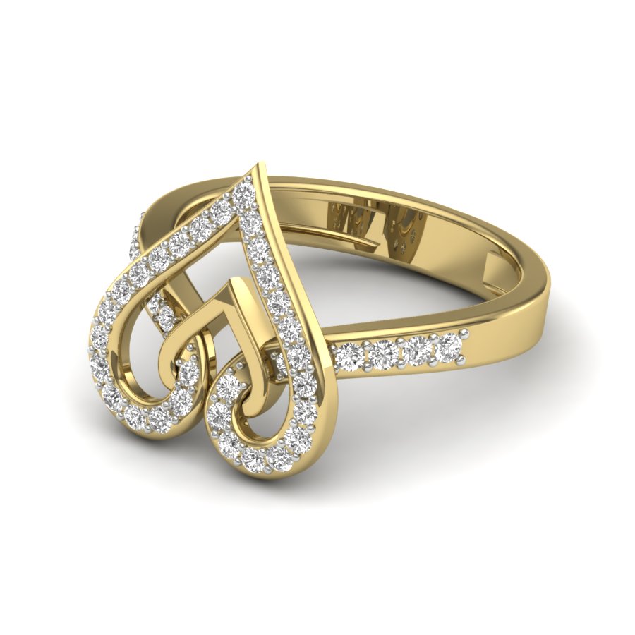Yellow Gold Plated Sterling Silver Ring