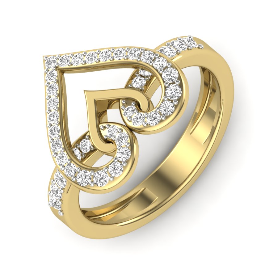 Yellow Gold Plated Sterling Silver Ring