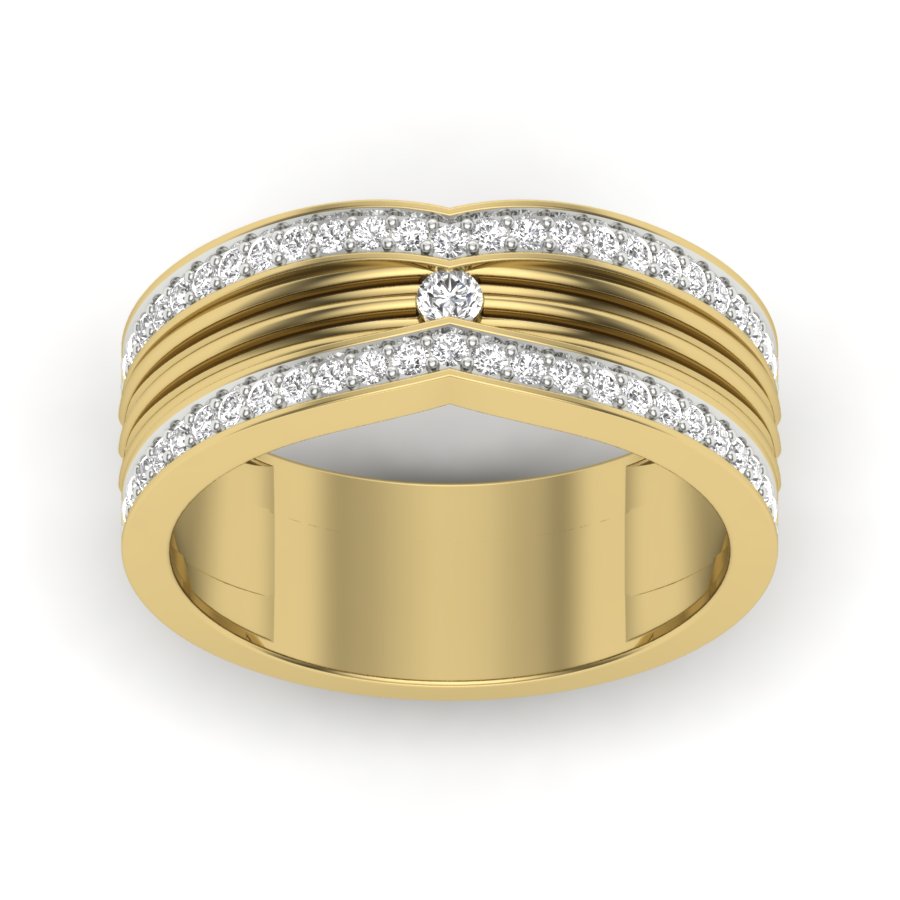 Yellow Gold Plated Sterling Silver Ring