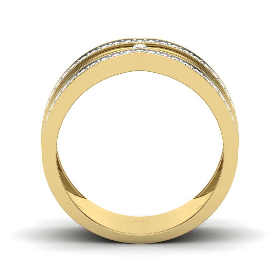 Yellow Gold Plated Sterling Silver Ring
