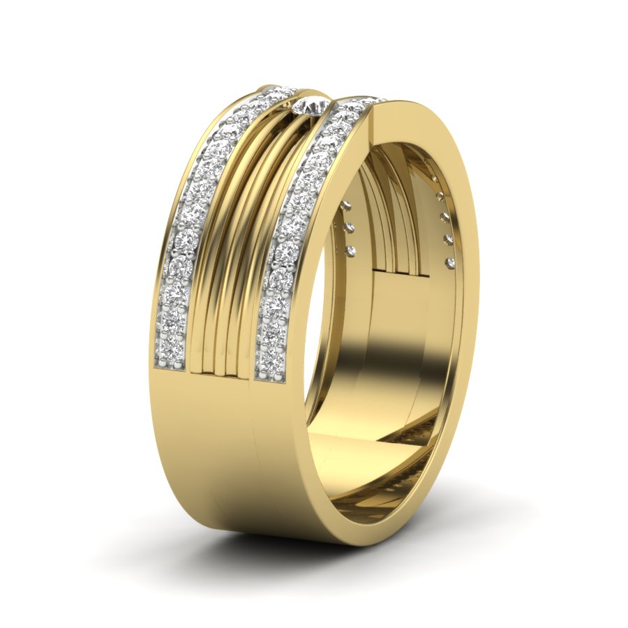 Yellow Gold Plated Sterling Silver Ring