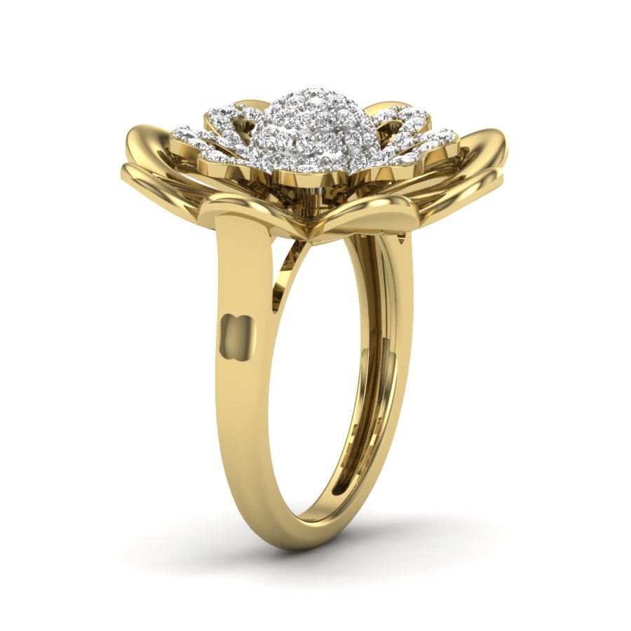 Yellow Gold Plated Sterling Silver Ring