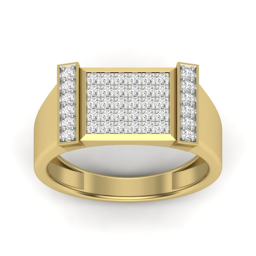Yellow Gold Plated Sterling Silver Ring