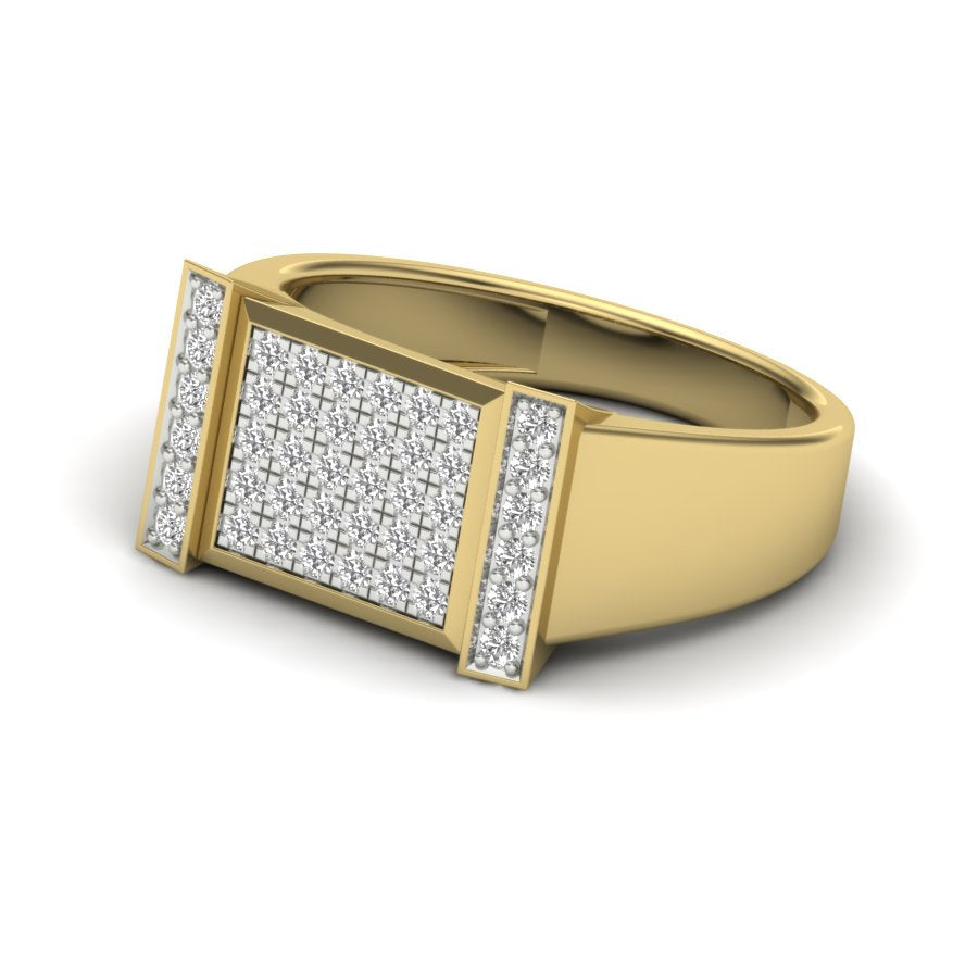 Yellow Gold Plated Sterling Silver Ring