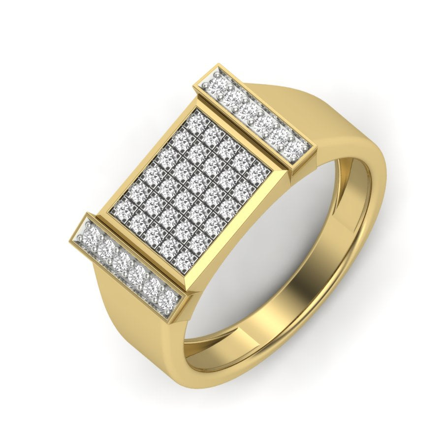 Yellow Gold Plated Sterling Silver Ring