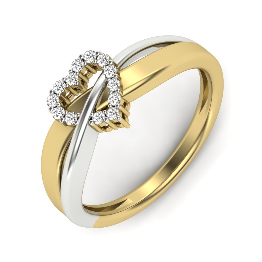 Yellow Gold Plated Sterling Silver Ring