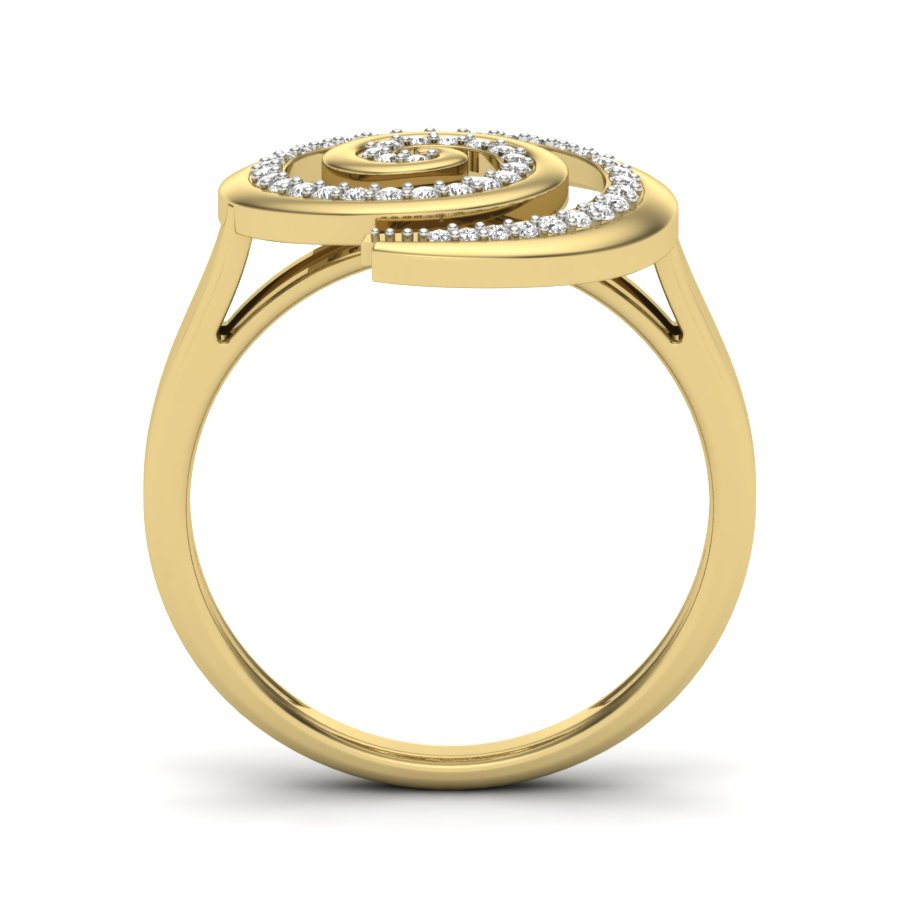 Yellow Gold Plated Sterling Silver Ring
