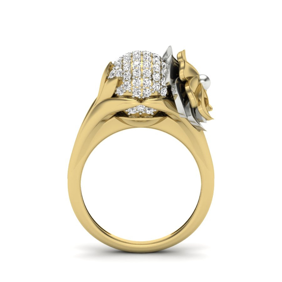 Yellow Gold Plated Sterling Silver Ring