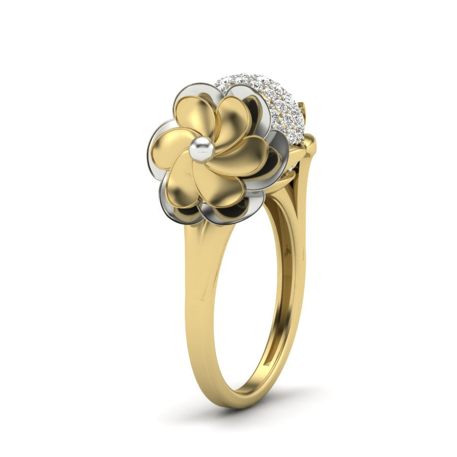 Yellow Gold Plated Sterling Silver Ring