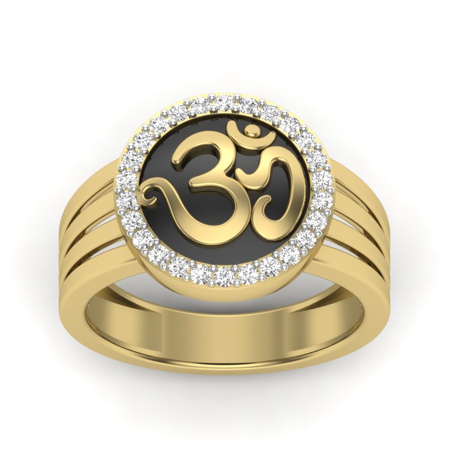 Yellow Gold Plated Sterling Silver Ring