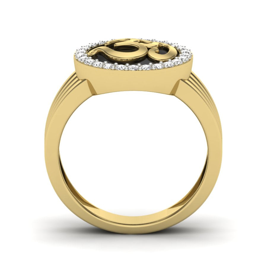 Yellow Gold Plated Sterling Silver Ring