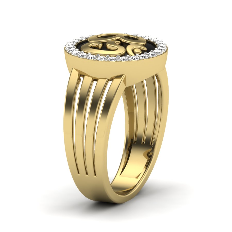 Yellow Gold Plated Sterling Silver Ring