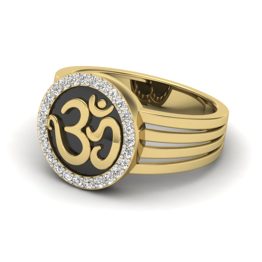Yellow Gold Plated Sterling Silver Ring
