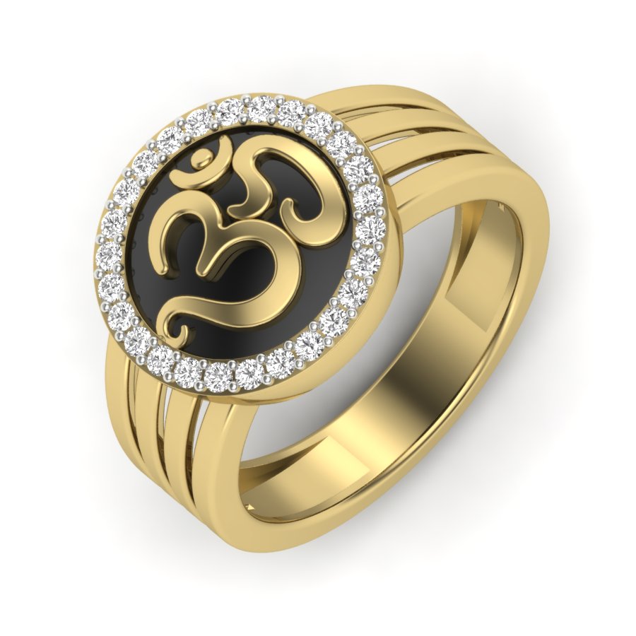 Yellow Gold Plated Sterling Silver Ring