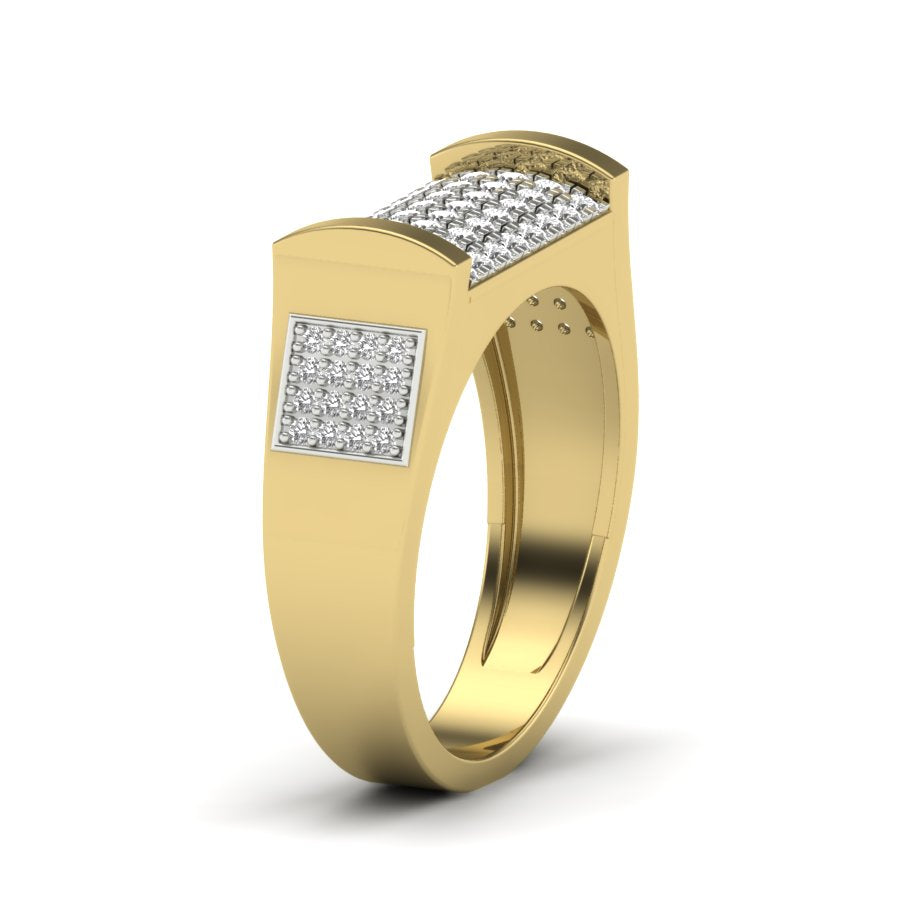Yellow Gold Plated Sterling Silver Ring