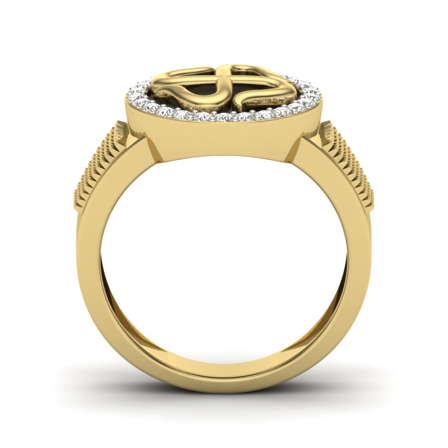 Yellow Gold Plated Sterling Silver Ring