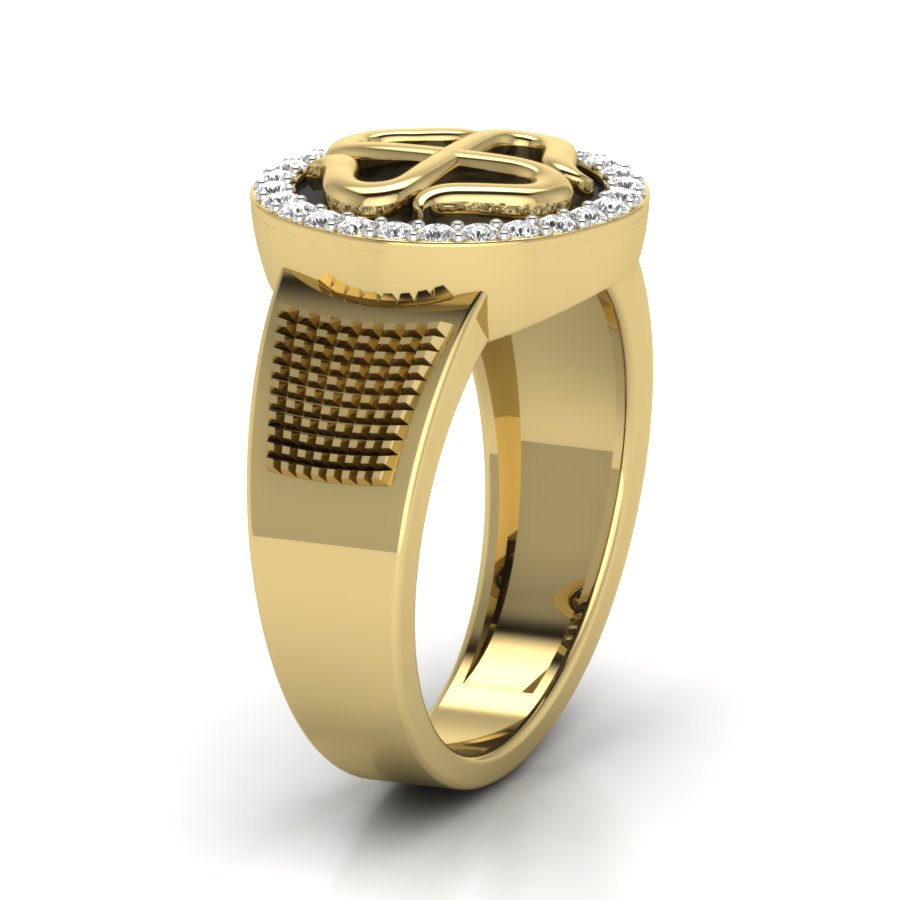 Yellow Gold Plated Sterling Silver Ring