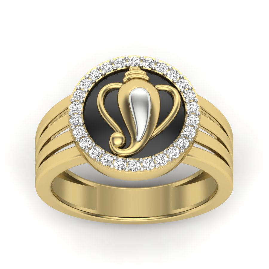 Yellow Gold Plated Sterling Silver Ring