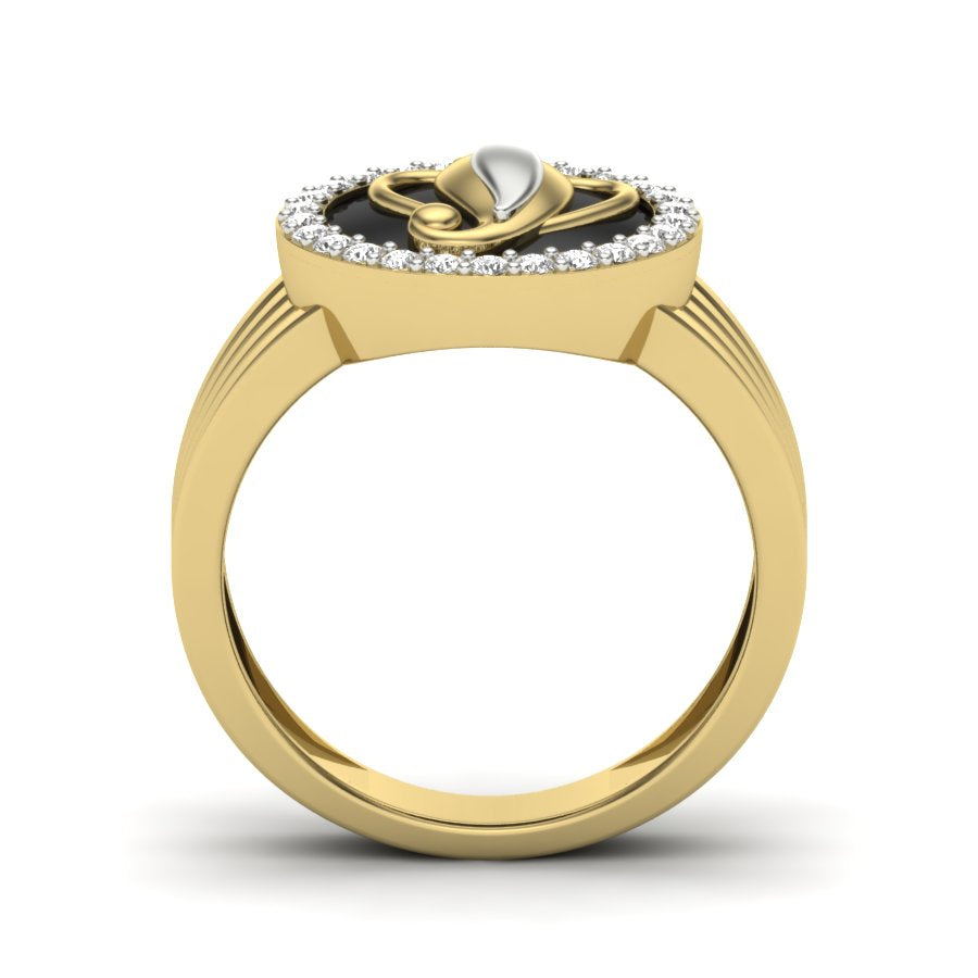 Yellow Gold Plated Sterling Silver Ring