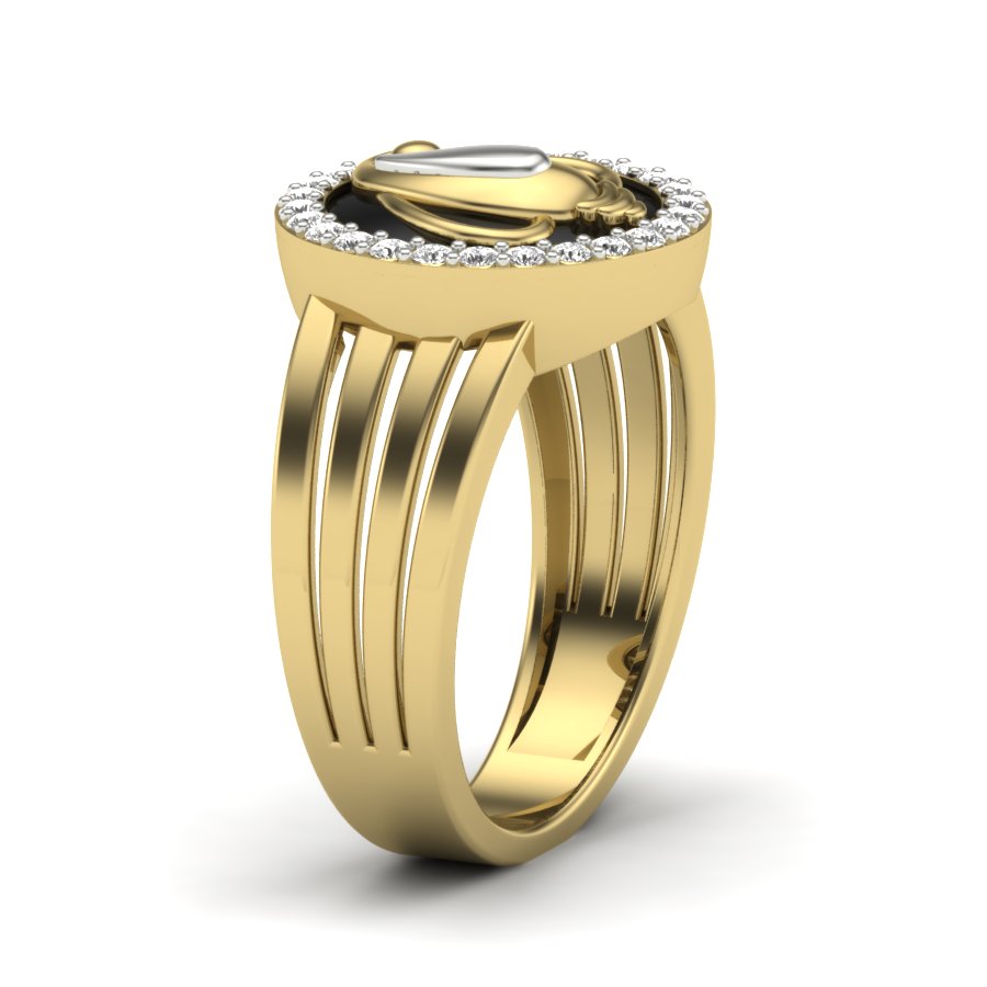 Yellow Gold Plated Sterling Silver Ring
