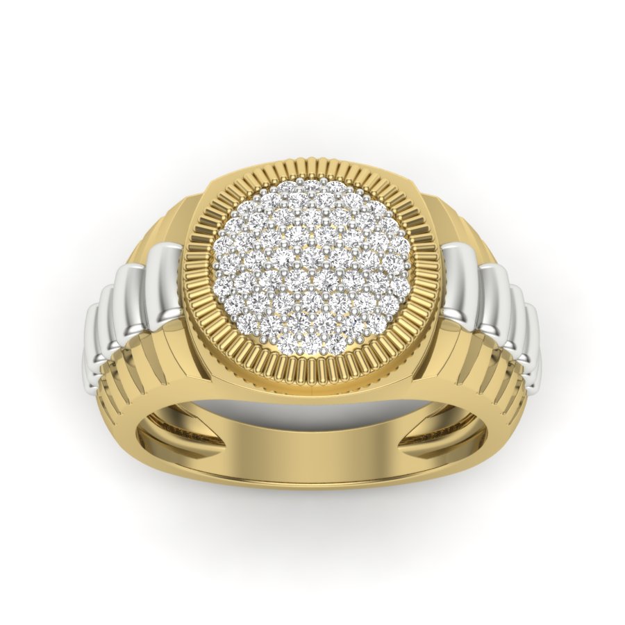 Yellow Gold Plated Sterling Silver Ring