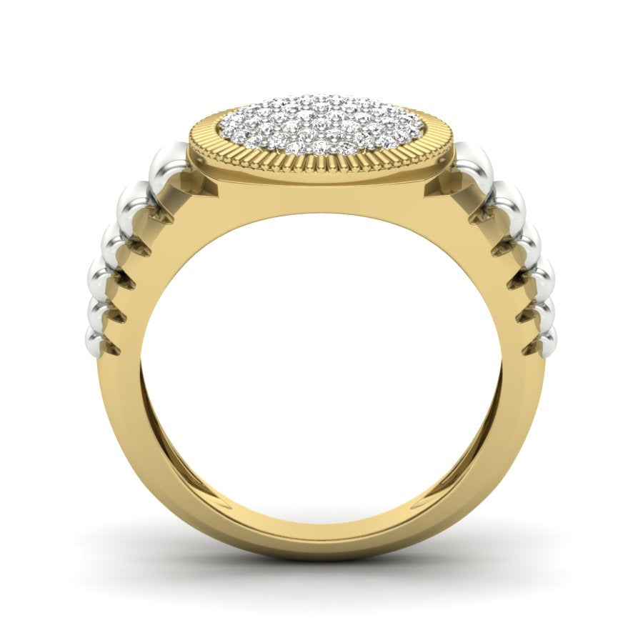 Yellow Gold Plated Sterling Silver Ring