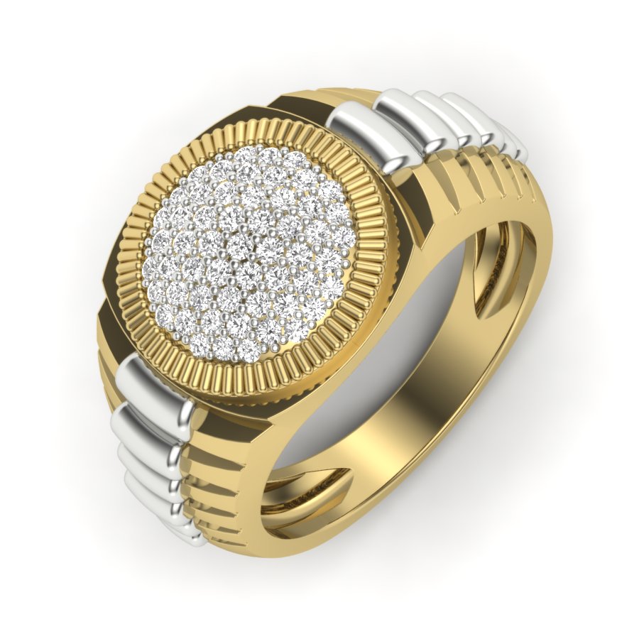 Yellow Gold Plated Sterling Silver Ring