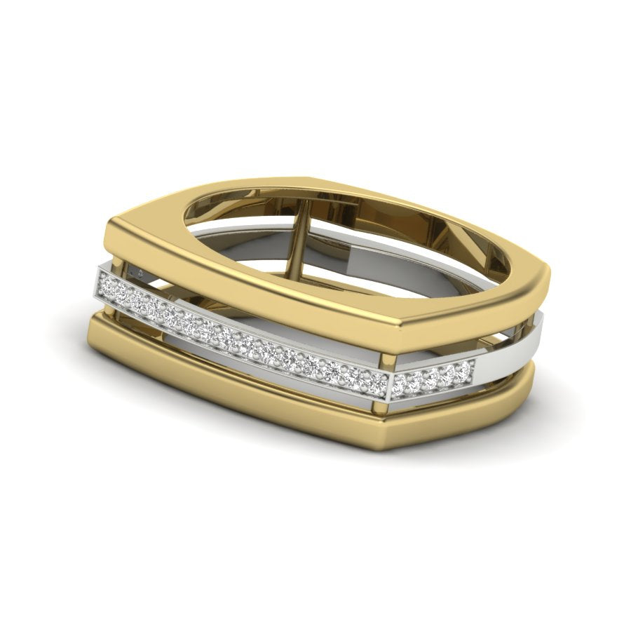 Yellow Gold Plated Sterling Silver Ring