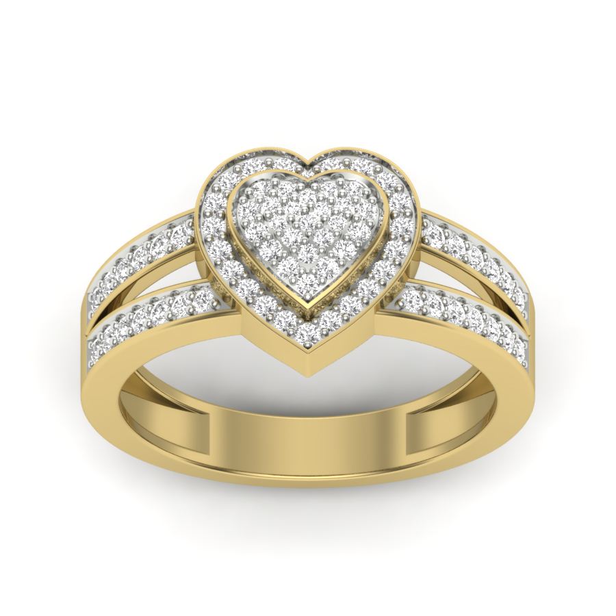 Yellow Gold Plated Sterling Silver Ring