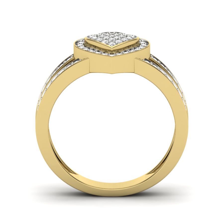 Yellow Gold Plated Sterling Silver Ring
