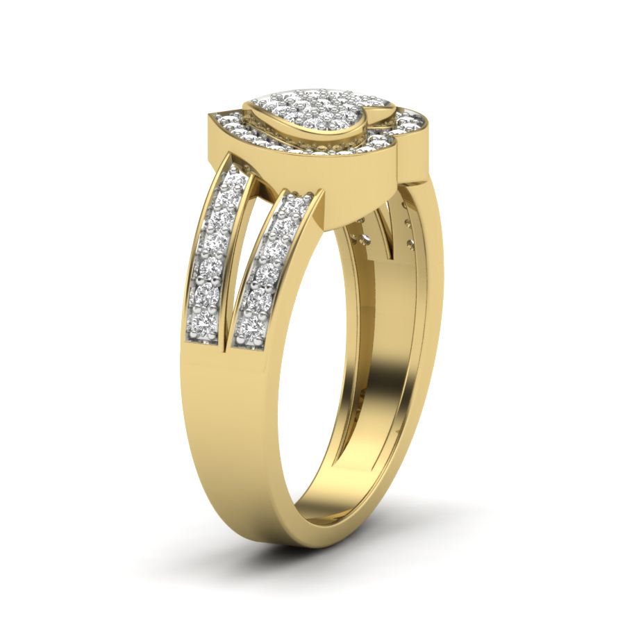 Yellow Gold Plated Sterling Silver Ring