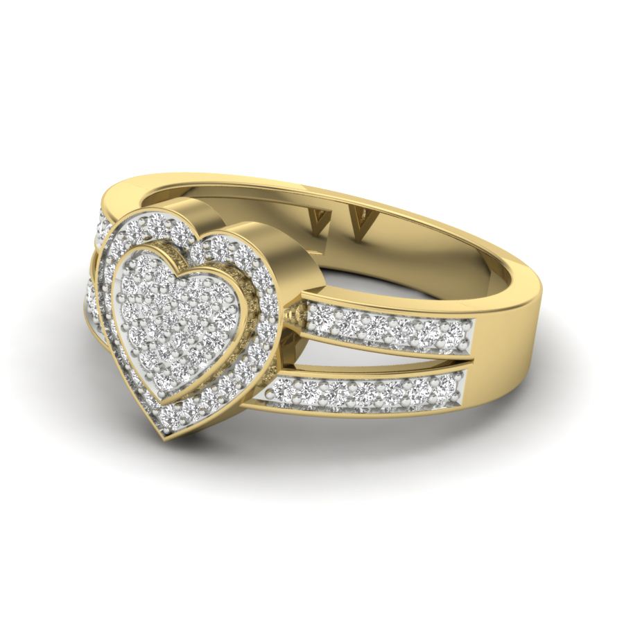 Yellow Gold Plated Sterling Silver Ring