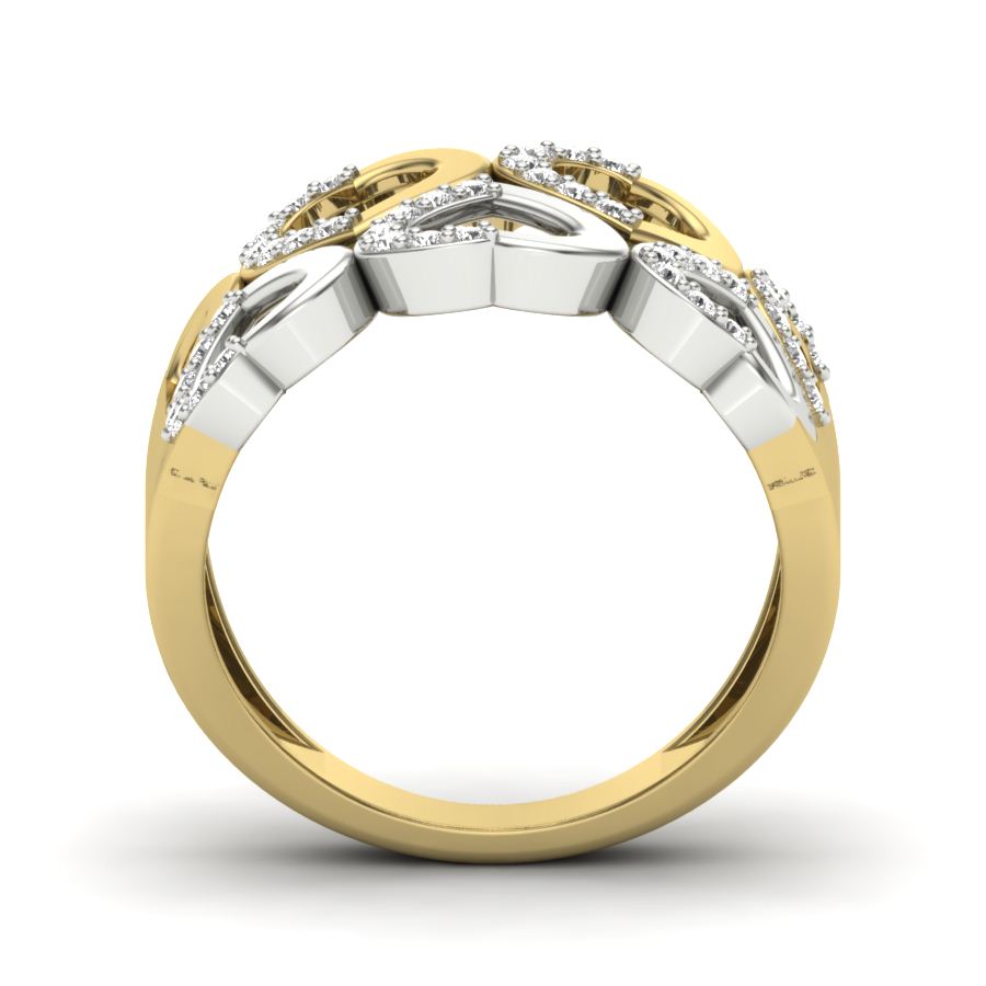 Yellow Gold Plated Sterling Silver Ring