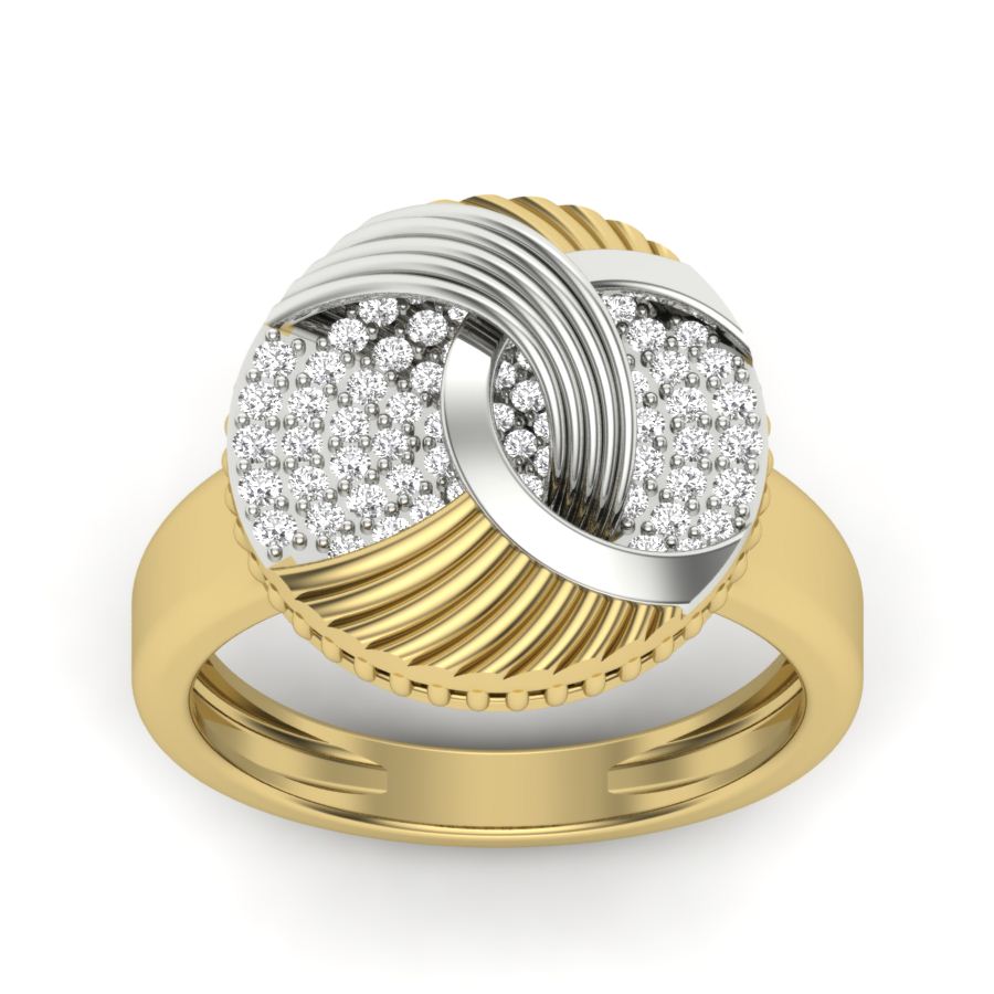 Yellow Gold Plated Sterling Silver Ring