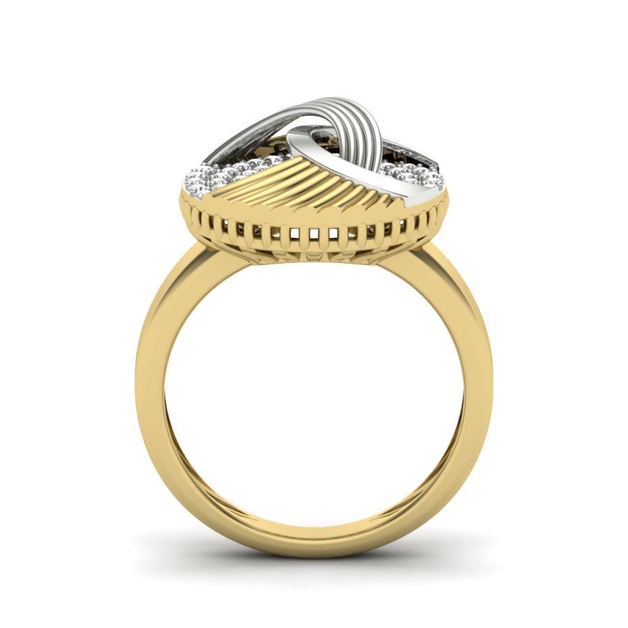Yellow Gold Plated Sterling Silver Ring