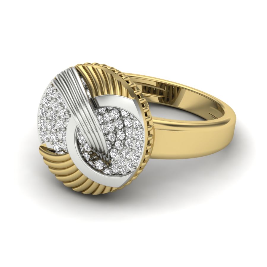 Yellow Gold Plated Sterling Silver Ring