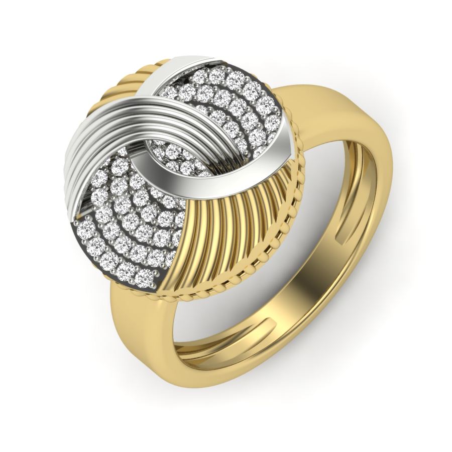 Yellow Gold Plated Sterling Silver Ring