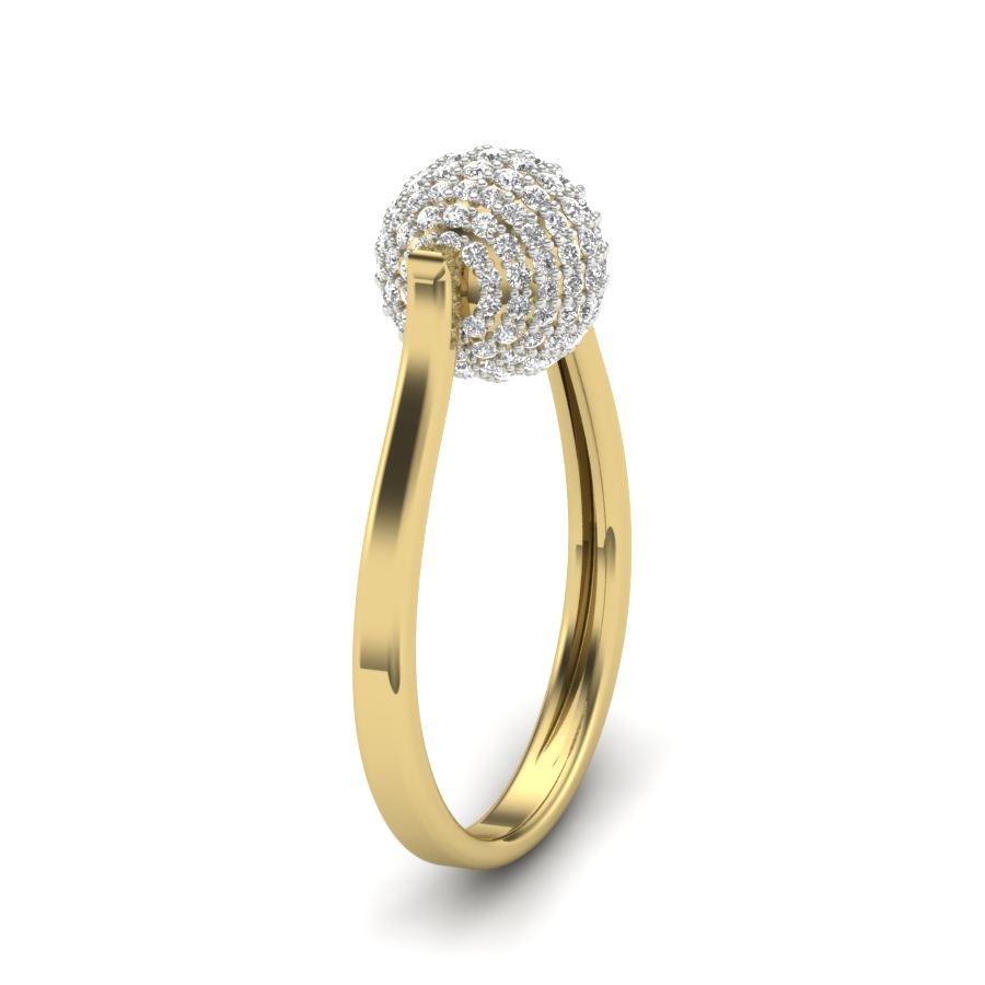 Yellow Gold Plated Sterling Silver Ring